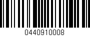 Código de barras (EAN, GTIN, SKU, ISBN): '0440910008'