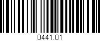 Código de barras (EAN, GTIN, SKU, ISBN): '0441.01'