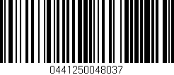 Código de barras (EAN, GTIN, SKU, ISBN): '0441250048037'