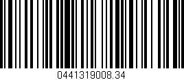 Código de barras (EAN, GTIN, SKU, ISBN): '0441319008.34'