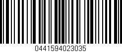 Código de barras (EAN, GTIN, SKU, ISBN): '0441594023035'