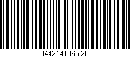 Código de barras (EAN, GTIN, SKU, ISBN): '0442141065.20'