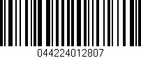Código de barras (EAN, GTIN, SKU, ISBN): '044224012807'