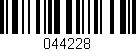 Código de barras (EAN, GTIN, SKU, ISBN): '044228'