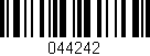 Código de barras (EAN, GTIN, SKU, ISBN): '044242'