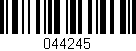 Código de barras (EAN, GTIN, SKU, ISBN): '044245'