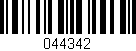 Código de barras (EAN, GTIN, SKU, ISBN): '044342'
