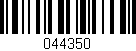 Código de barras (EAN, GTIN, SKU, ISBN): '044350'
