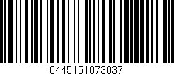 Código de barras (EAN, GTIN, SKU, ISBN): '0445151073037'