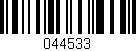 Código de barras (EAN, GTIN, SKU, ISBN): '044533'