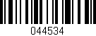 Código de barras (EAN, GTIN, SKU, ISBN): '044534'