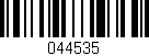 Código de barras (EAN, GTIN, SKU, ISBN): '044535'
