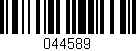 Código de barras (EAN, GTIN, SKU, ISBN): '044589'