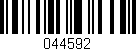 Código de barras (EAN, GTIN, SKU, ISBN): '044592'