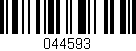 Código de barras (EAN, GTIN, SKU, ISBN): '044593'