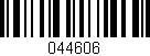 Código de barras (EAN, GTIN, SKU, ISBN): '044606'