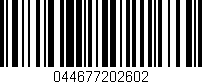 Código de barras (EAN, GTIN, SKU, ISBN): '044677202602'
