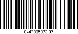 Código de barras (EAN, GTIN, SKU, ISBN): '0447005073.37'
