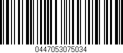 Código de barras (EAN, GTIN, SKU, ISBN): '0447053075034'
