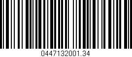 Código de barras (EAN, GTIN, SKU, ISBN): '0447132001.34'
