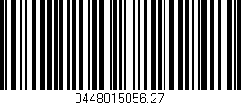 Código de barras (EAN, GTIN, SKU, ISBN): '0448015056.27'