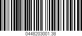Código de barras (EAN, GTIN, SKU, ISBN): '0448203001.38'