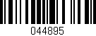 Código de barras (EAN, GTIN, SKU, ISBN): '044895'