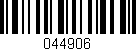 Código de barras (EAN, GTIN, SKU, ISBN): '044906'