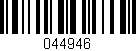 Código de barras (EAN, GTIN, SKU, ISBN): '044946'