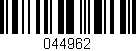 Código de barras (EAN, GTIN, SKU, ISBN): '044962'