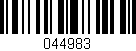 Código de barras (EAN, GTIN, SKU, ISBN): '044983'
