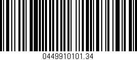 Código de barras (EAN, GTIN, SKU, ISBN): '0449910101.34'