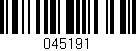 Código de barras (EAN, GTIN, SKU, ISBN): '045191'