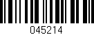 Código de barras (EAN, GTIN, SKU, ISBN): '045214'