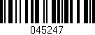 Código de barras (EAN, GTIN, SKU, ISBN): '045247'