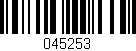 Código de barras (EAN, GTIN, SKU, ISBN): '045253'