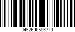 Código de barras (EAN, GTIN, SKU, ISBN): '0452608596773'