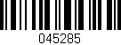 Código de barras (EAN, GTIN, SKU, ISBN): '045285'