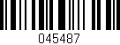 Código de barras (EAN, GTIN, SKU, ISBN): '045487'