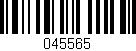 Código de barras (EAN, GTIN, SKU, ISBN): '045565'