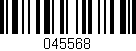 Código de barras (EAN, GTIN, SKU, ISBN): '045568'
