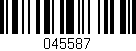 Código de barras (EAN, GTIN, SKU, ISBN): '045587'
