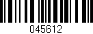 Código de barras (EAN, GTIN, SKU, ISBN): '045612'