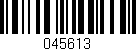 Código de barras (EAN, GTIN, SKU, ISBN): '045613'