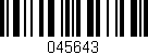Código de barras (EAN, GTIN, SKU, ISBN): '045643'