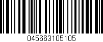 Código de barras (EAN, GTIN, SKU, ISBN): '045663105105'