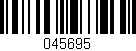 Código de barras (EAN, GTIN, SKU, ISBN): '045695'