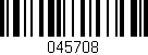 Código de barras (EAN, GTIN, SKU, ISBN): '045708'