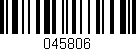 Código de barras (EAN, GTIN, SKU, ISBN): '045806'