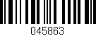 Código de barras (EAN, GTIN, SKU, ISBN): '045863'